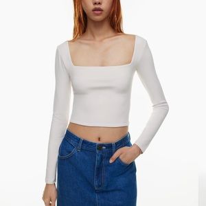 Aritzia babaton contour square neck top NWT
